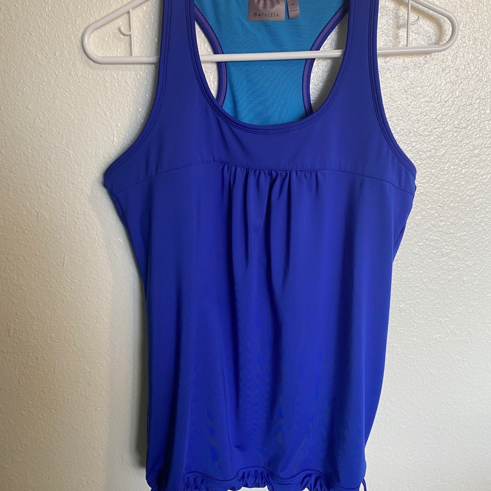 ATHLETA Tinker Tank racerback tank royal blue M